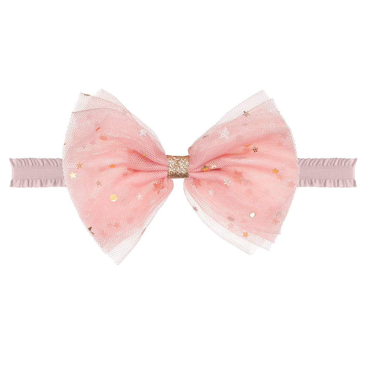 LARGE CHIFFON BABY HEADBAND ベビー ラージ・ シフォン ヘアバンド ロージー・モーヴ