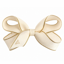 画像をギャラリービューアに読み込む, MEDIUM GOLD EDGE HAIR CLIP ミディアム - ゴールドエッジヘアクリップ - アイボリー