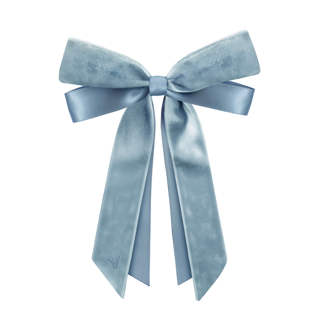 LARGE LONGTAIL SATIN/VELVET ラージ -  サテン/ベルベット・ロングテール・アンティーク・ブルー